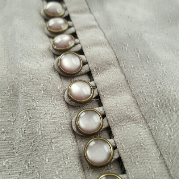 🎊HP🎊 Anthro | Silk Button Loop Skirt - Picture 5 of 6