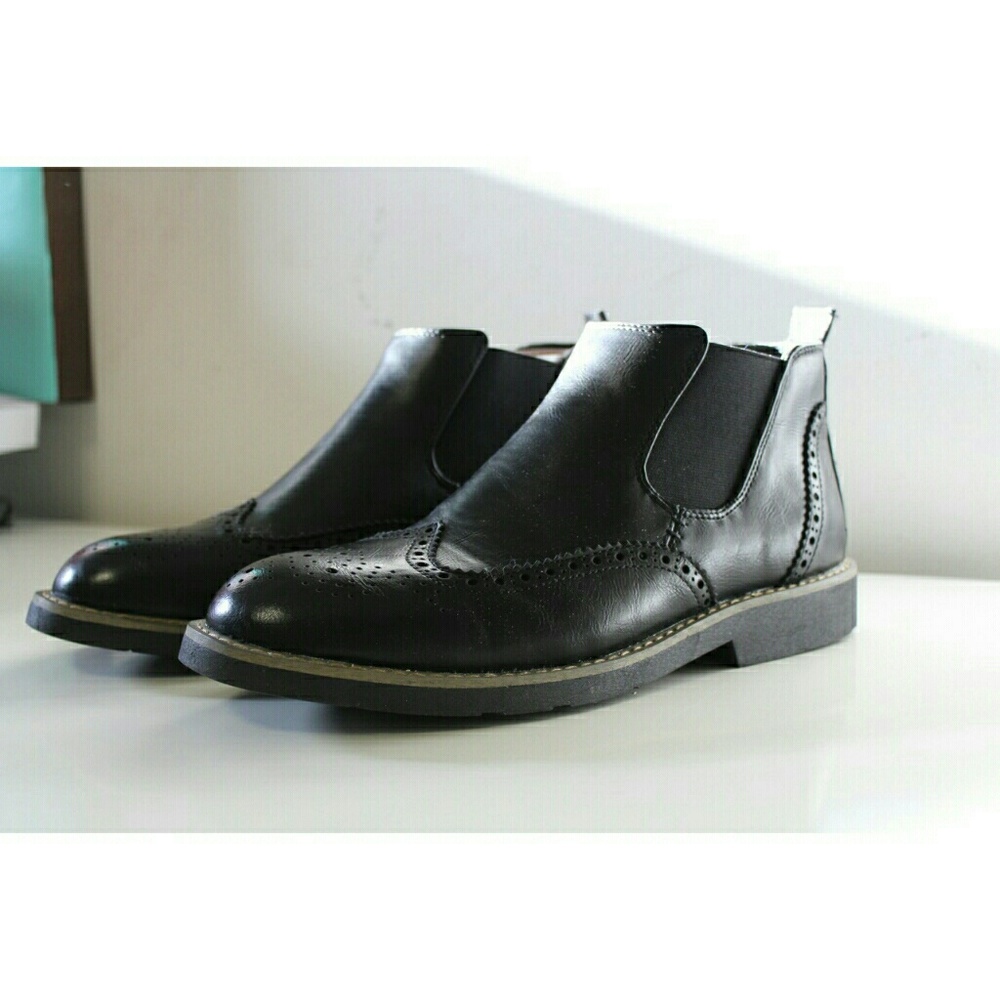 Oxford Boots Black - Alpine Swiss (Mens 8)