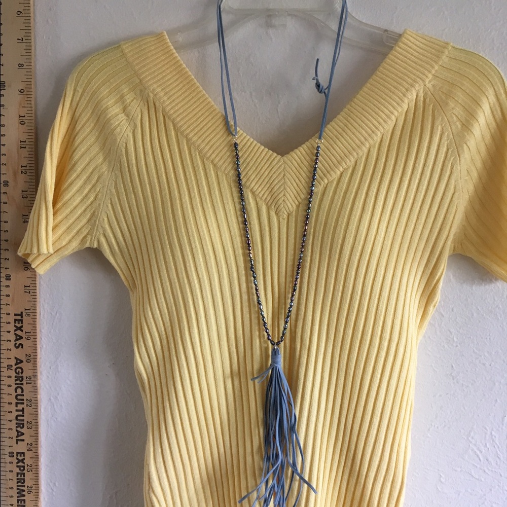 Real shimmery freshwater pearls lariat necklace SO