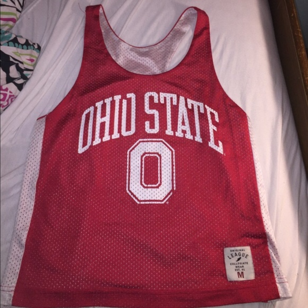 ohio state reversible lax pinnie