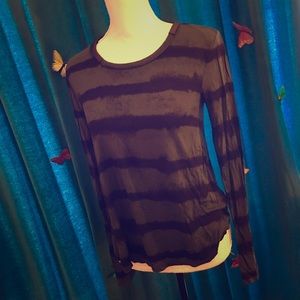 RACHEL RACHEL ROY Teal Black Faux Leather LS Top L RACHEL RACHEL ROY Teal Black Faux Leather LS Top L