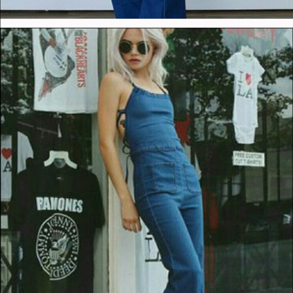 Pylo ladybird denim jumpsuit