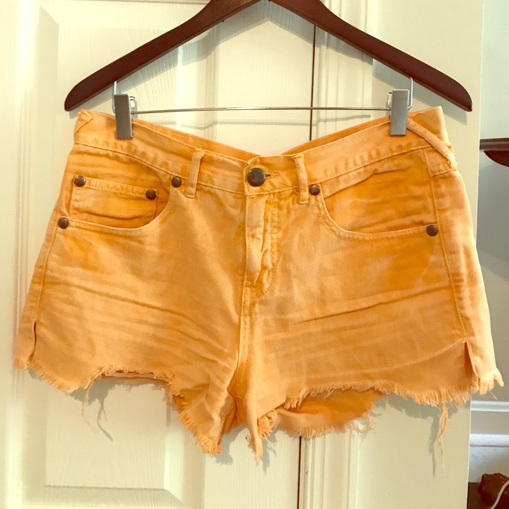 Free People Peach Shorts