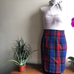 plaid skirt