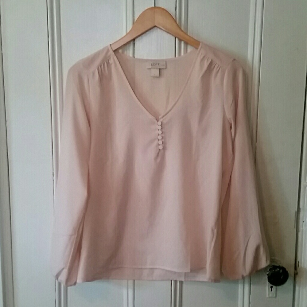 Loft Blush Pink Blouse