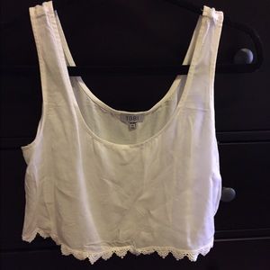 White crop top