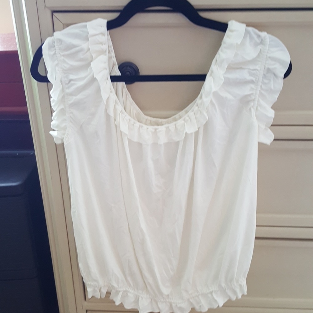 White off the shoulder top