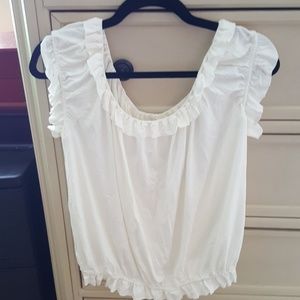 White off the shoulder top