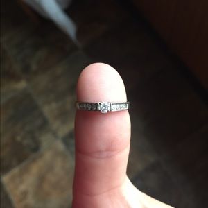 1/3 CT TW diamond 14K white gold