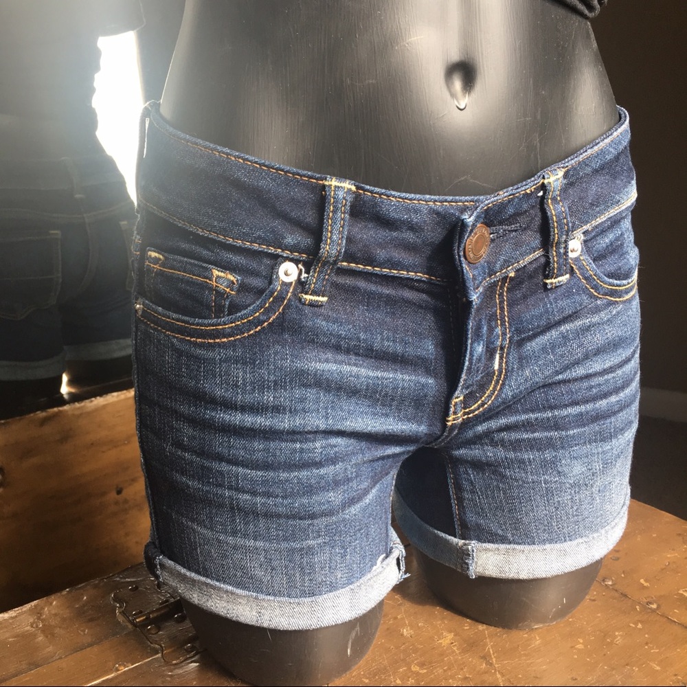 AE Midi jean shorts