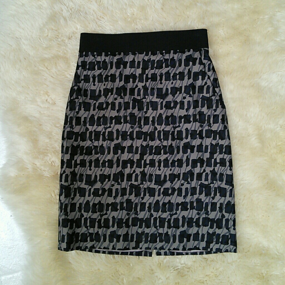 Silk blend skirt