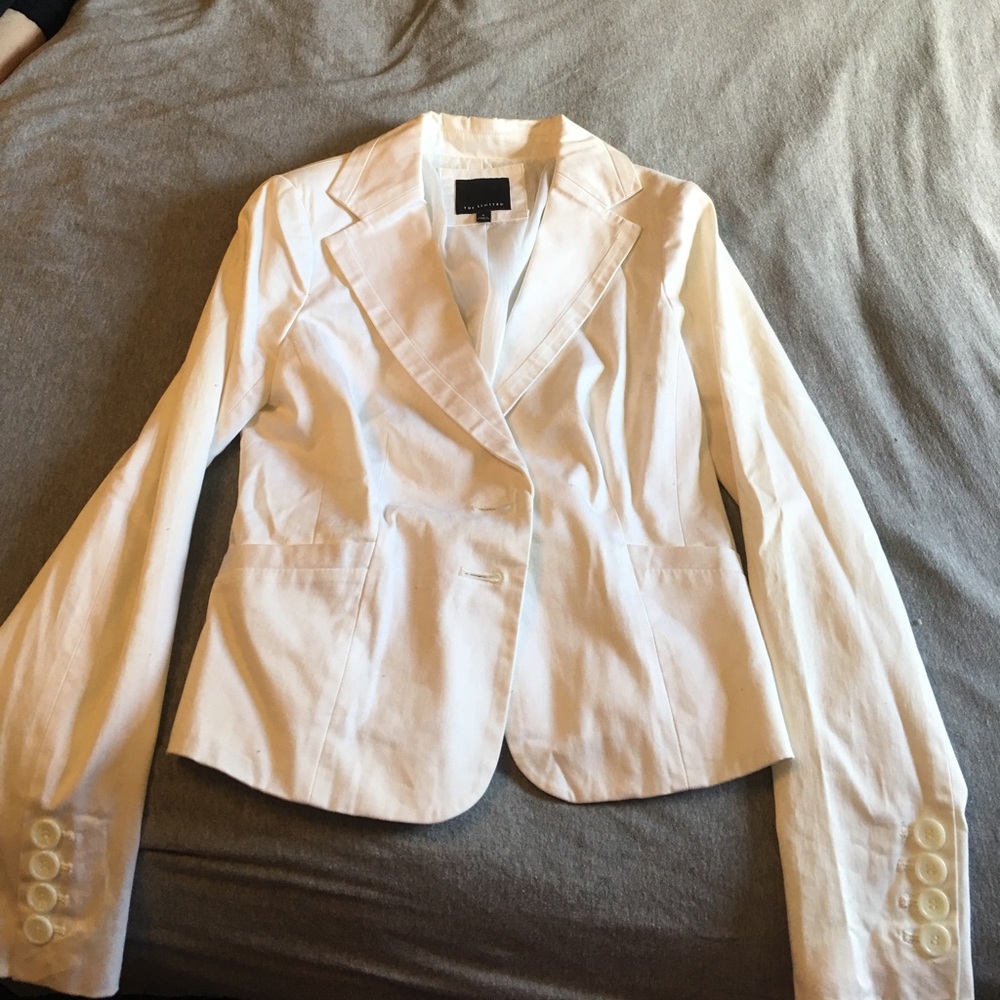 Size 0 blazer. Color white