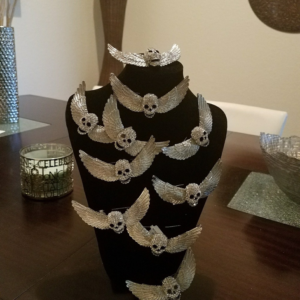 Original Skull with wings pins .$38 each