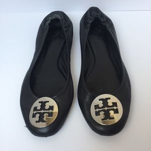 TORY BURCH REVA BLACK FLAT
