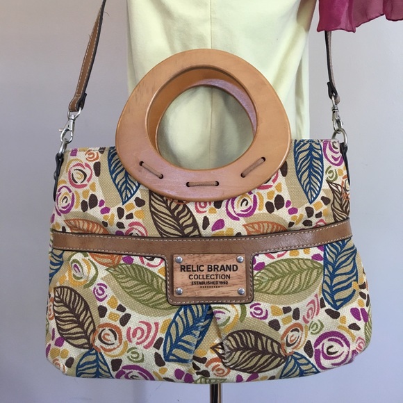 Relic Crossbody Wood Handle Bag - Picture 1 of 8