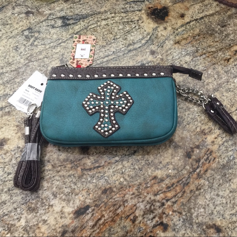 Vegan Leather Terquoise NWT Wallet Purse