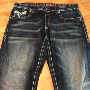 Men's Rock revival jeans