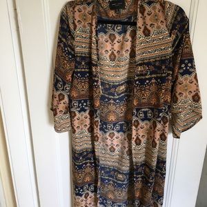 Long gorgeous silky cardigan