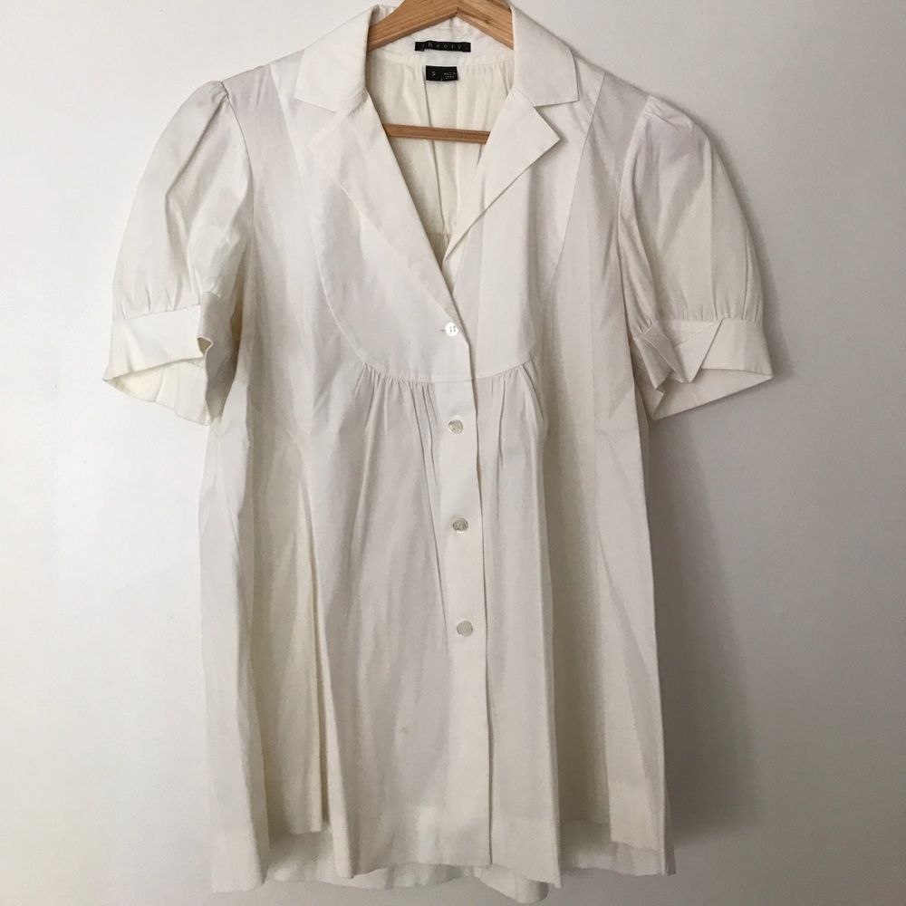 White Theory Short Sleeve Button Down