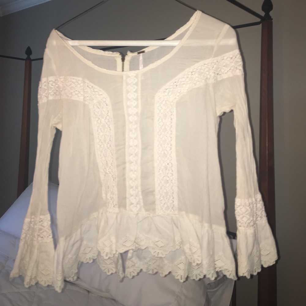 Free people crochet shirt