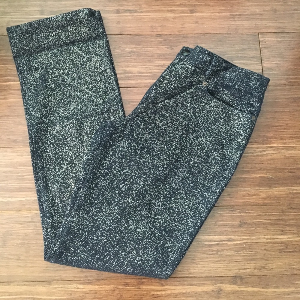 Gold sparkle jeans