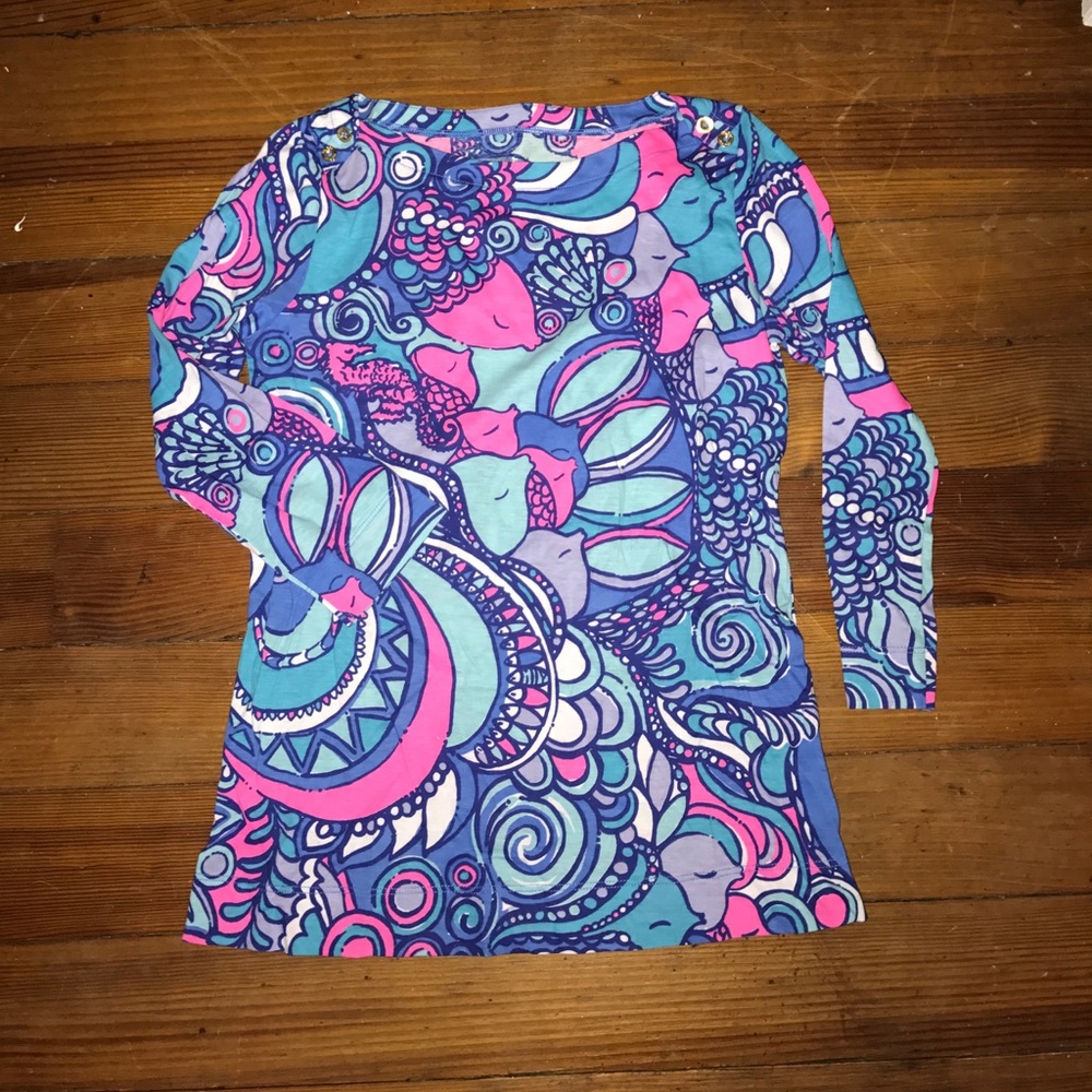NWOT Lilly Pulitzer Quarter Sleeve Shirt