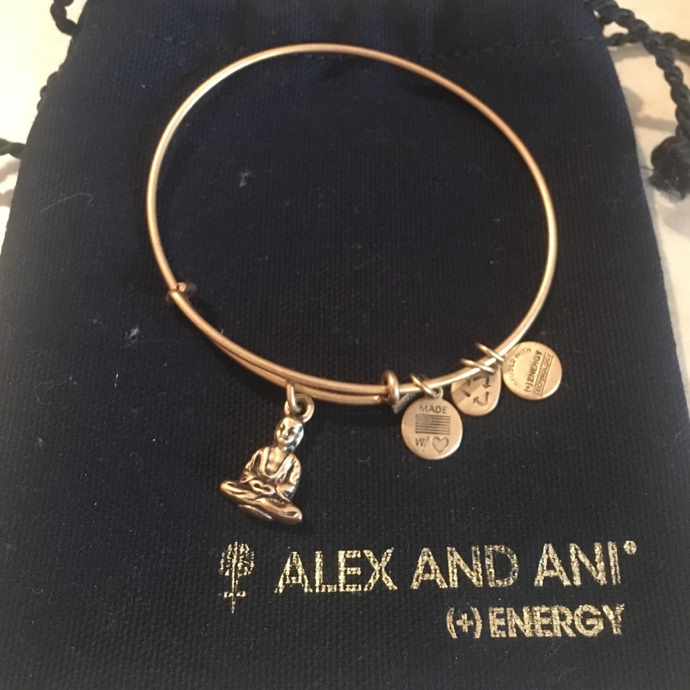Alex and Ani Buddha charm bracelet