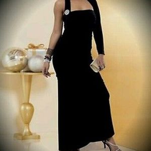 Black evening gown