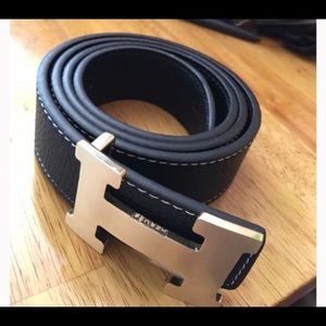 Authentic reversible Hermes belt and buckle
