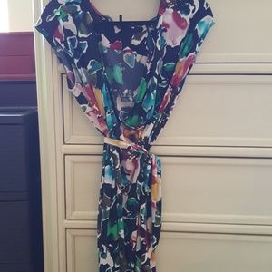 Beautiful multi colored wrap dress