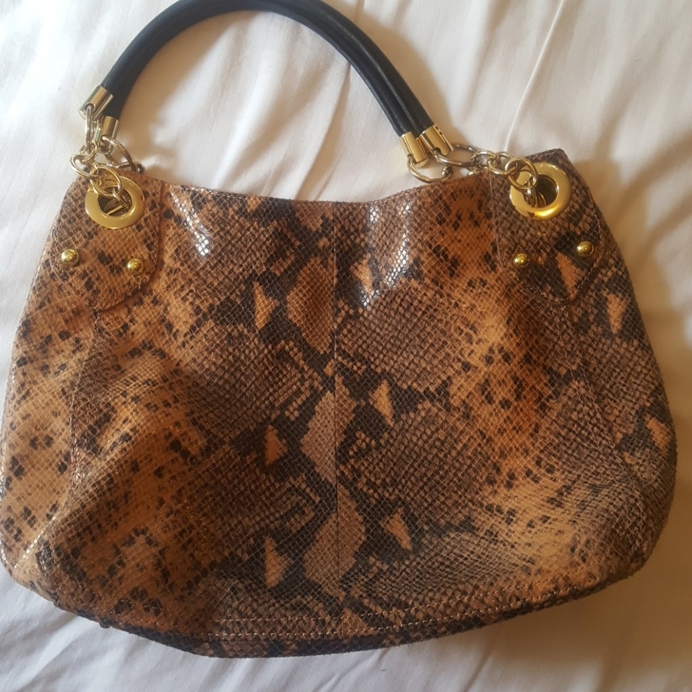 Cynthia Rowley snake skin purse