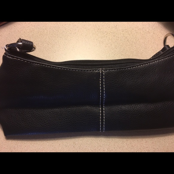 Nine West Black Leather Shoulder Purse - Picture 3 of 4
