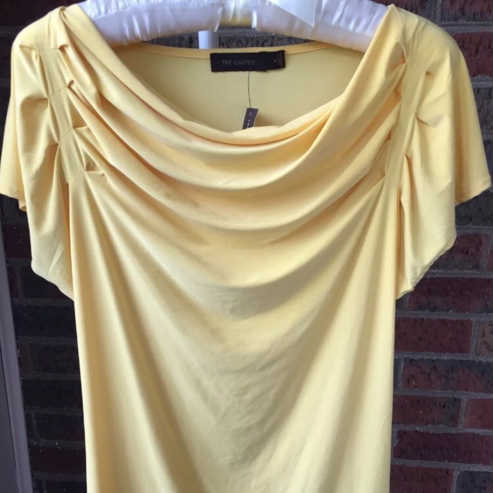 The Limited Yellow blouse size Medium NWT
