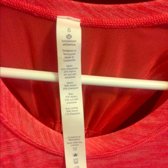 Work the Circuit Lululemon tank - Picture 3 of 5