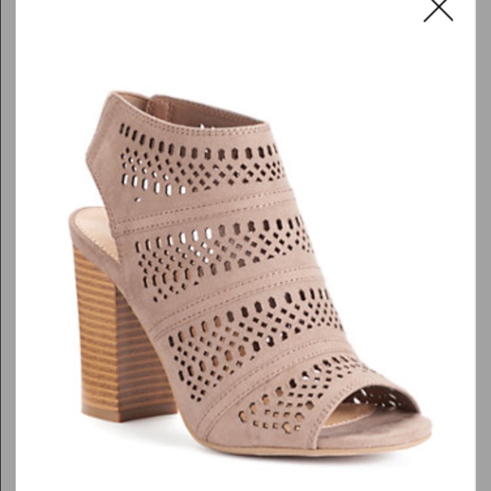 LC Lauren Conrad Cutout Ankle Boots