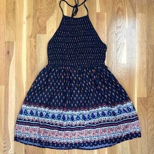 🆕 Boho Style Halter Mini Dress