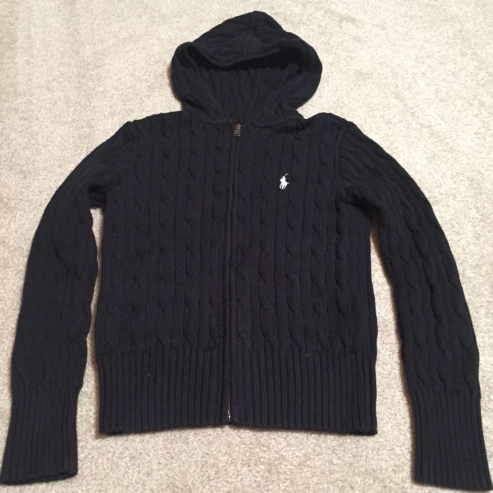 Girls zip up sweater