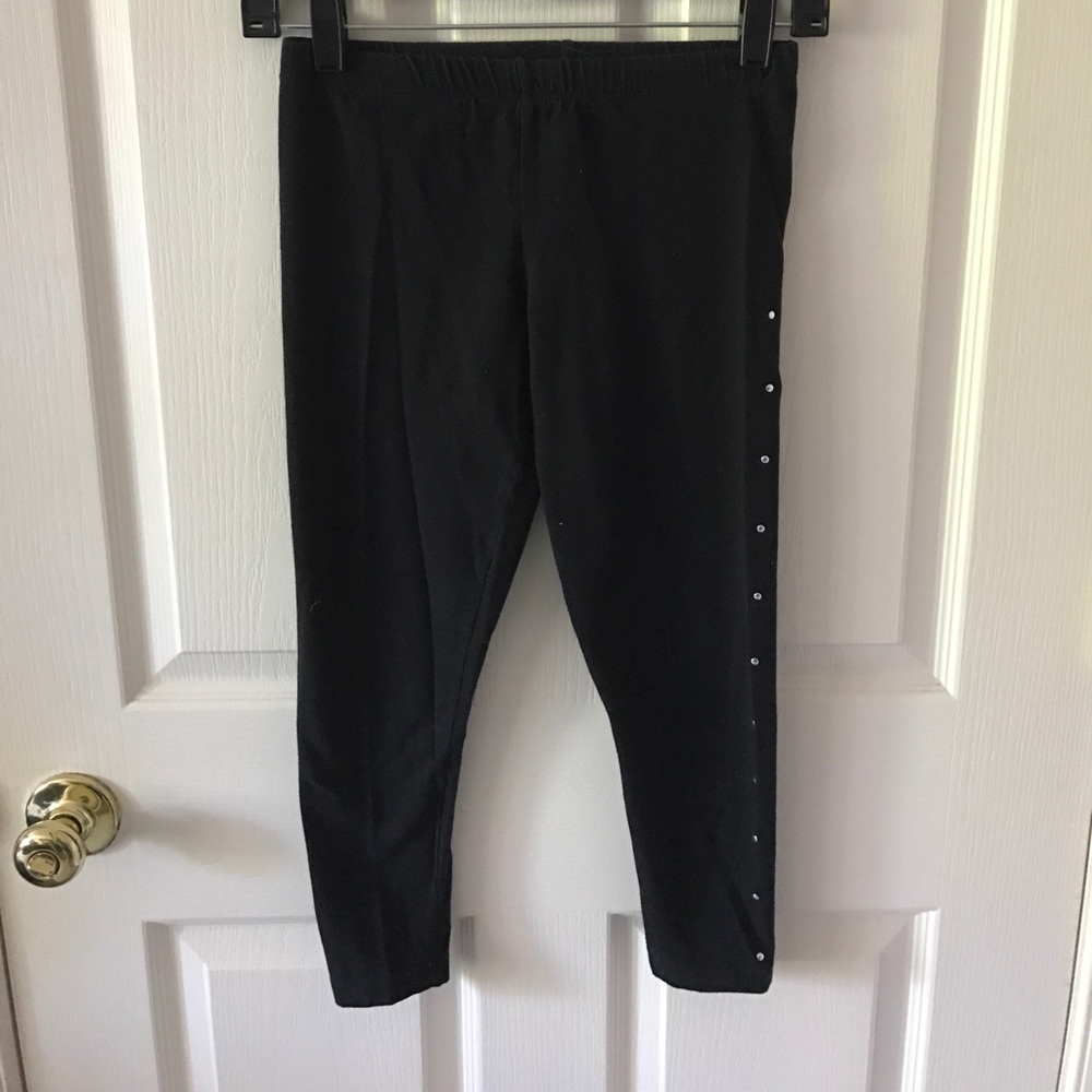 Black leggings with studs