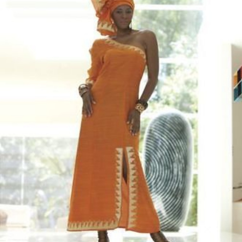Ashro African Linen Dress