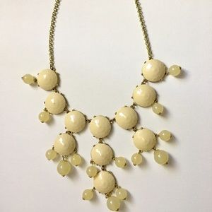 J. Crew Authentic Bubble Necklace Pale Yellow