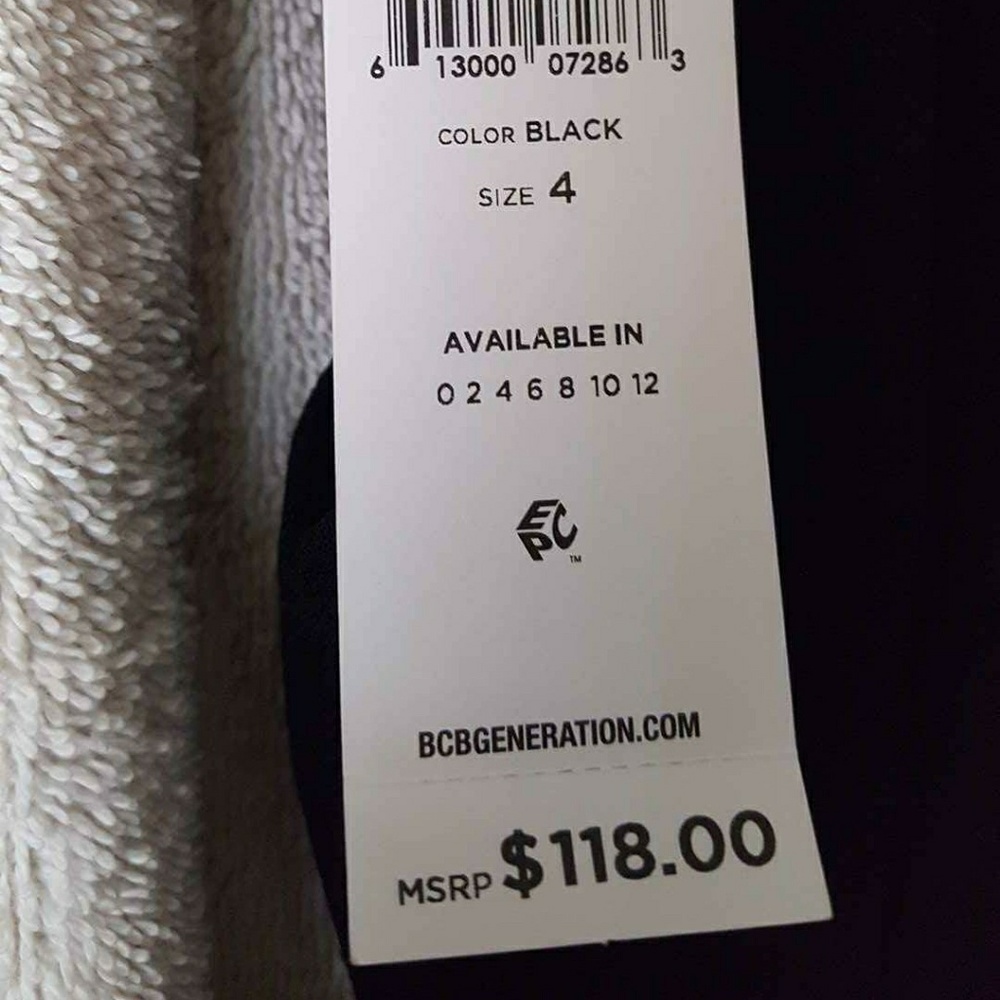 💚New BCBGeneration Lace Trimmed Fit & Flare Dress - Picture 7 of 7