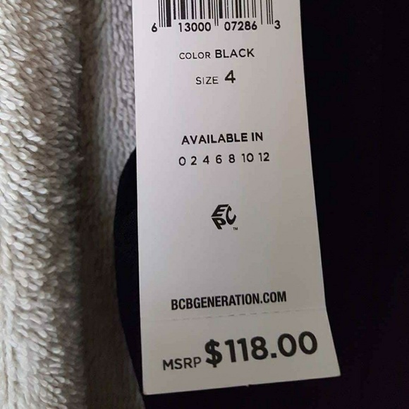 💚New BCBGeneration Lace Trimmed Fit & Flare Dress - Picture 7 of 7