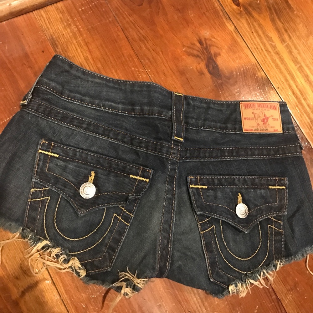 True religion cutoff jean shorts!!!