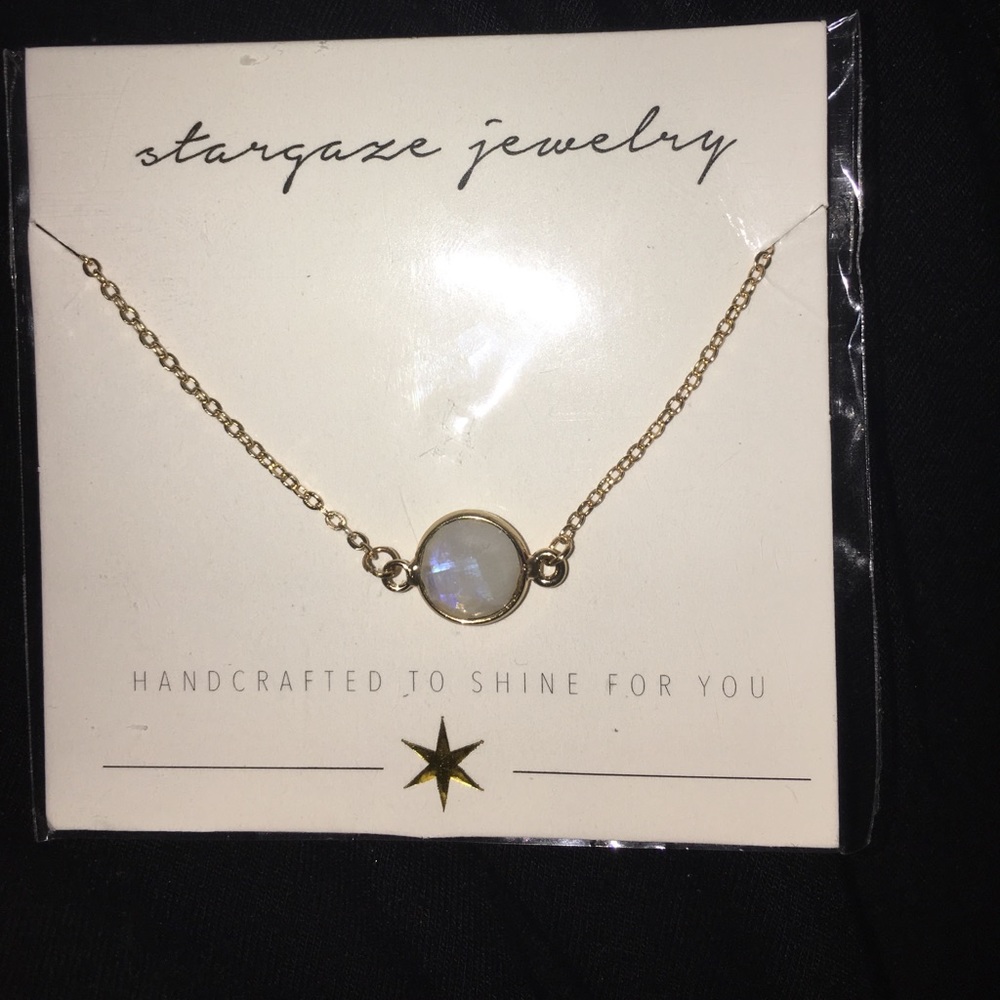 Moonstone Choker in Gold