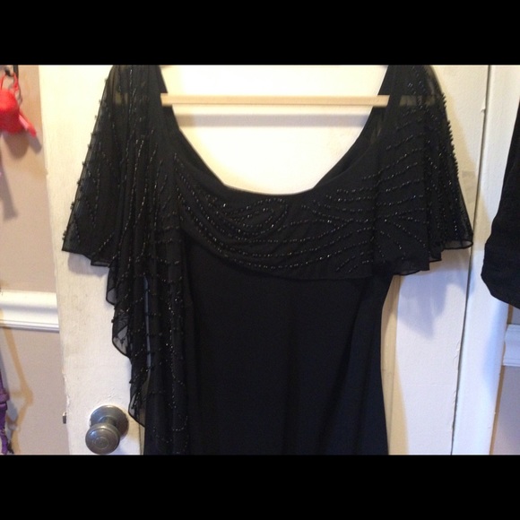 SL Fashions Dresses & Skirts - Black gown sash is attached to the dress