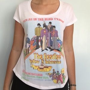 Flowing Beatles Yellow Submarine Shirt