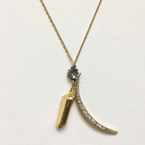 Club Monaco Star Sand Moon Necklace Gold