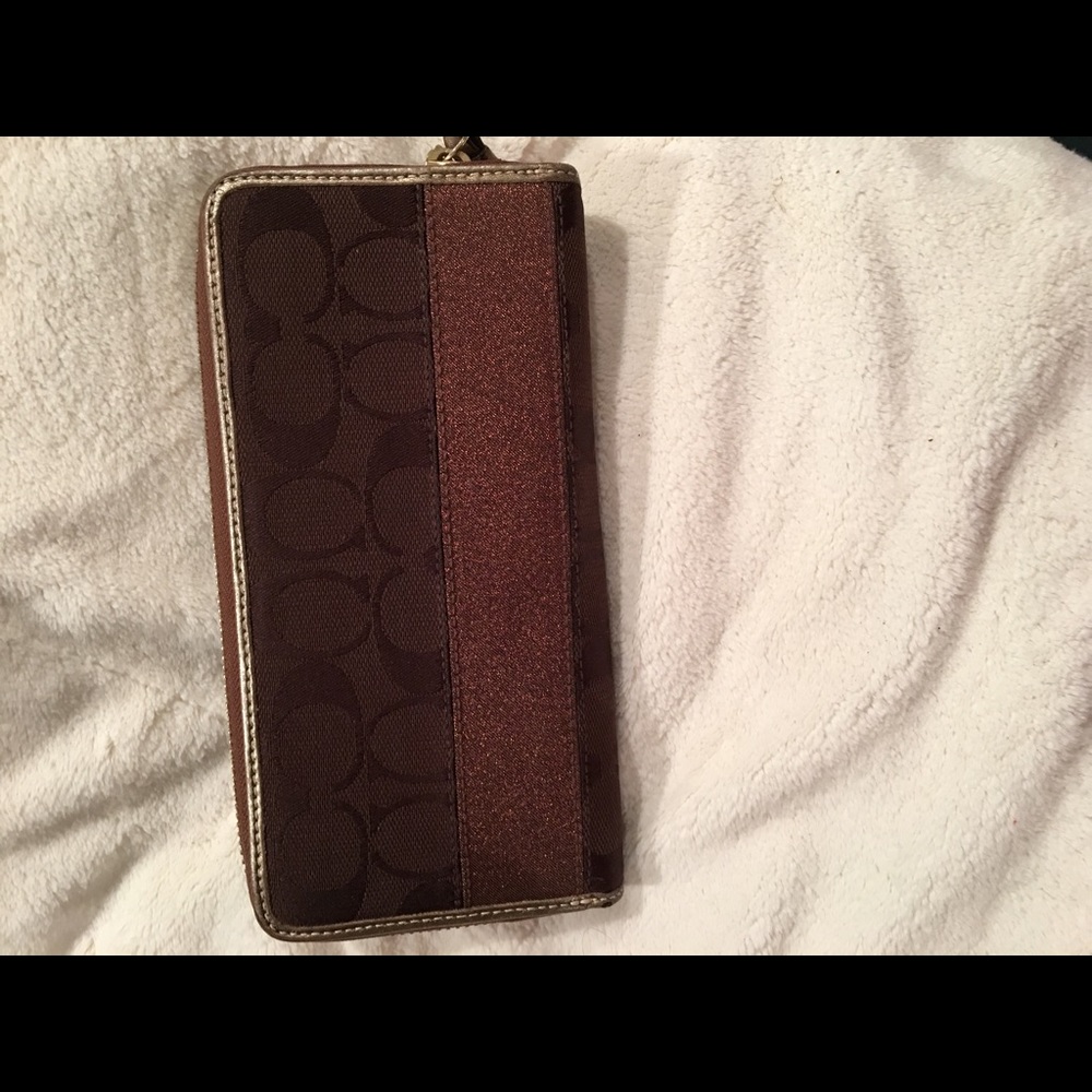 Brown coach wallet