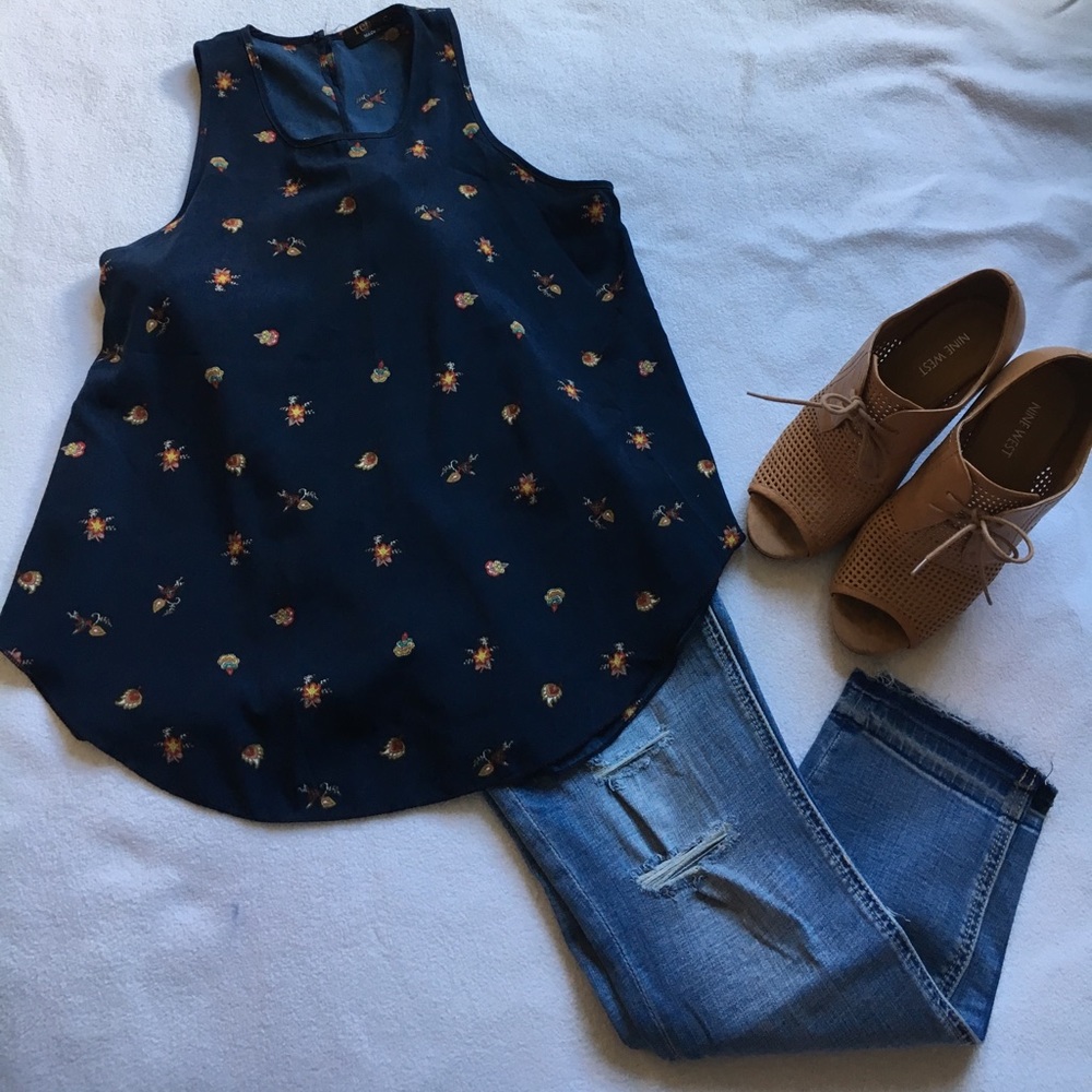 Stitch Fix open back tank blouse