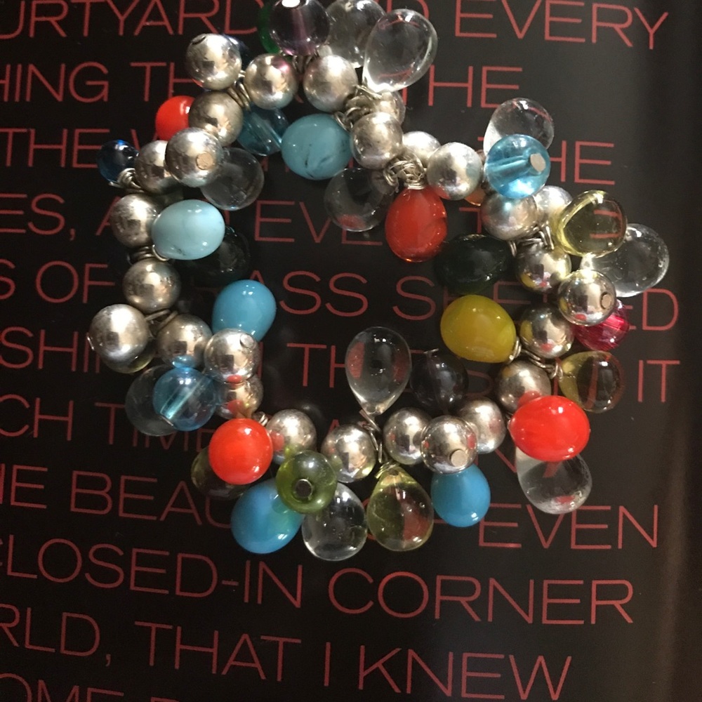 Multi Colored Bead Stretch Bracelet, PLEASE BUNDLE